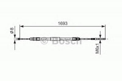 BOSCH 1987477532 -  Трос, стояночная тормозная система