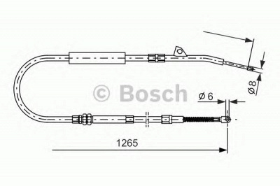 BOSCH 1987477533 -  Трос, стояночная тормозная система