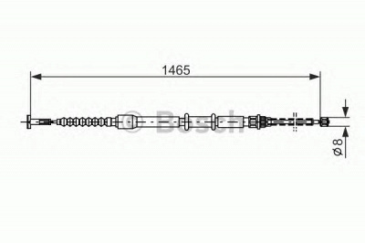 BOSCH 1987477551 -  Трос, стояночная тормозная система