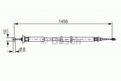 BOSCH 1987477561 -  Трос, стояночная тормозная система