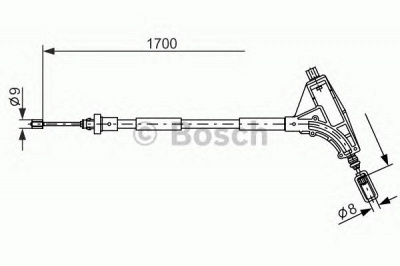 BOSCH 1987477575 -  Трос, стояночная тормозная система