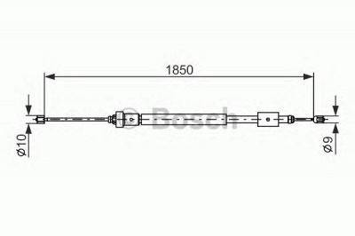 BOSCH 1987477595 -  Трос, стояночная тормозная система