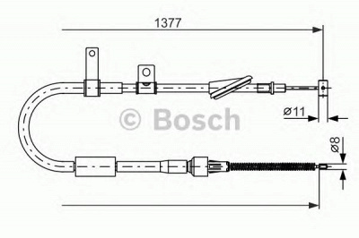 BOSCH 1987477605 -  Трос, стояночная тормозная система