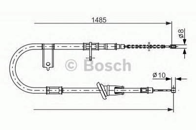 BOSCH 1987477614 -  Трос, стояночная тормозная система
