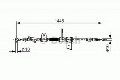 BOSCH 1987477624 -  Трос, стояночная тормозная система
