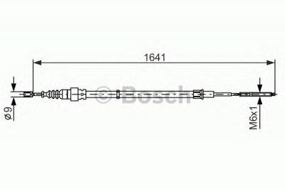 BOSCH 1987477627 -  Трос, стояночная тормозная система