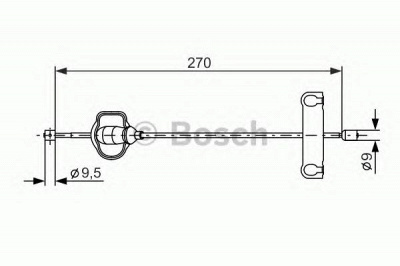 BOSCH 1987477631 -  Трос, стояночная тормозная система