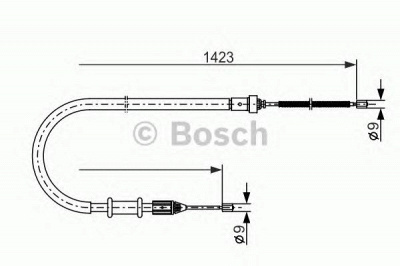 BOSCH 1987477632 -  Трос, стояночная тормозная система