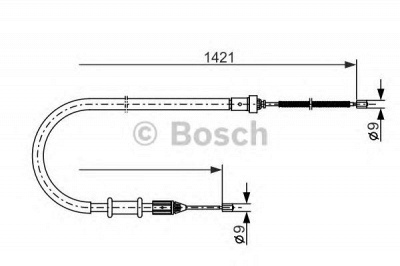 BOSCH 1987477633 -  Трос, стояночная тормозная система