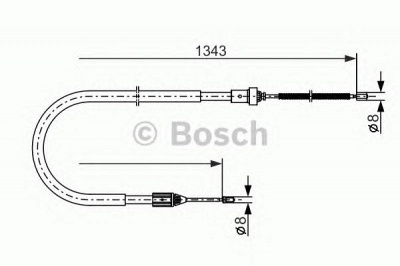 BOSCH 1987477641 -  Трос, стояночная тормозная система