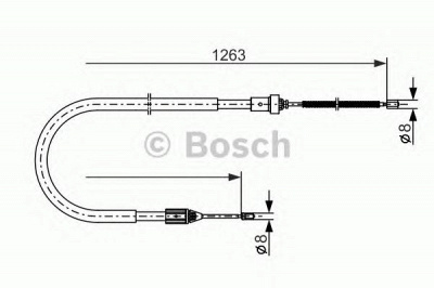 BOSCH 1987477642 -  Трос, стояночная тормозная система