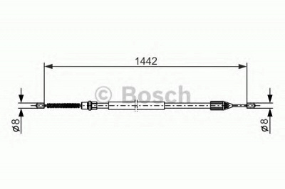 BOSCH 1987477643 -  Трос, стояночная тормозная система