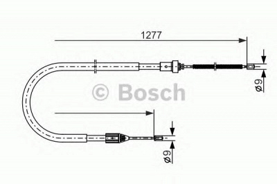 BOSCH 1987477645 -  Трос, стояночная тормозная система