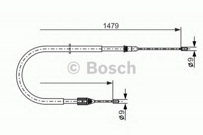 BOSCH 1987477647 -  Трос, стояночная тормозная система