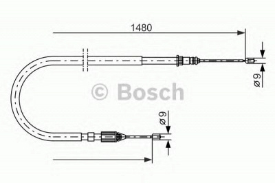 BOSCH 1987477653 -  Трос, стояночная тормозная система