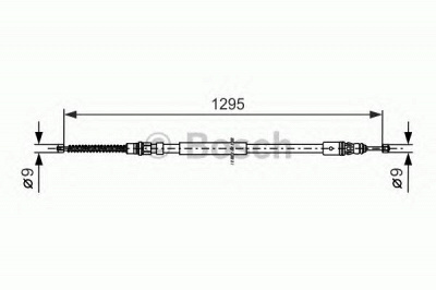 BOSCH 1987477664 -  Трос, стояночная тормозная система