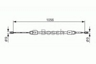 BOSCH 1987477692 -  Трос, стояночная тормозная система