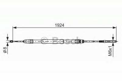 BOSCH 1987477693 -  Трос, стояночная тормозная система