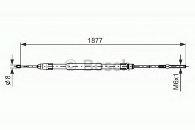 BOSCH 1987477694 -  Трос, стояночная тормозная система
