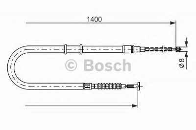 BOSCH 1987477724 -  Трос, стояночная тормозная система