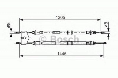 BOSCH 1987477732 -  Трос, стояночная тормозная система