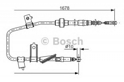 BOSCH 1987477736 -  Трос, стояночная тормозная система