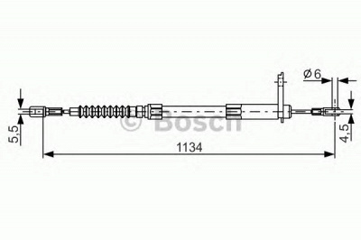 BOSCH 1987477749 -  Трос, стояночная тормозная система