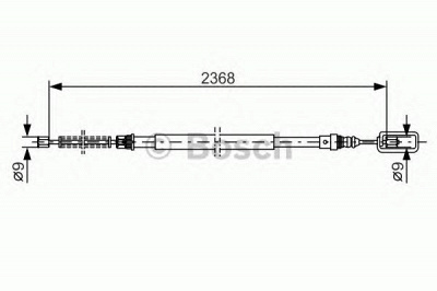 BOSCH 1987477773 -  Трос, стояночная тормозная система