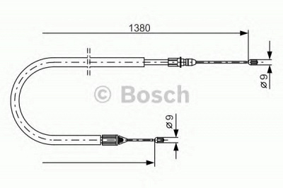 BOSCH 1987477776 -  Трос, стояночная тормозная система