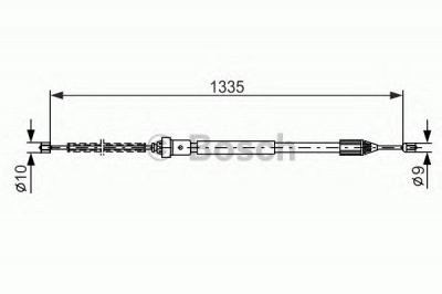 BOSCH 1987477783 -  Трос, стояночная тормозная система