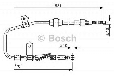 BOSCH 1987477788 -  Трос, стояночная тормозная система