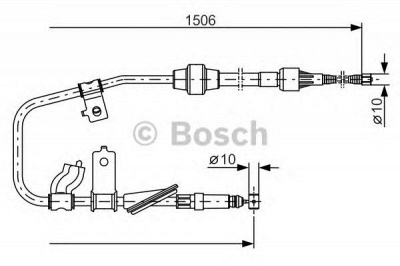BOSCH 1987477789 -  Трос, стояночная тормозная система