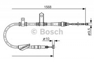 BOSCH 1987477790 -  Трос, стояночная тормозная система