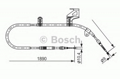 BOSCH 1987477804 -  Трос, стояночная тормозная система