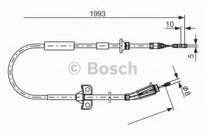 BOSCH 1987477819 -  Трос, стояночная тормозная система