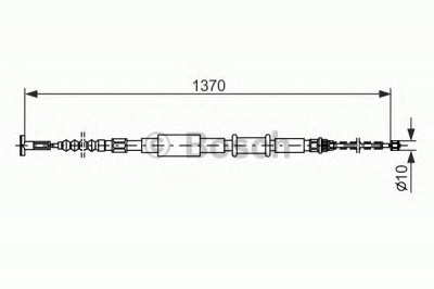 BOSCH 1987477827 -  Трос, стояночная тормозная система
