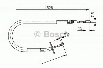 BOSCH 1987477859 -  Трос, стояночная тормозная система