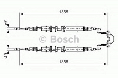 BOSCH 1987477868 -  Трос, стояночная тормозная система