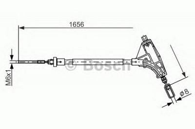 BOSCH 1987477871 -  Трос, стояночная тормозная система