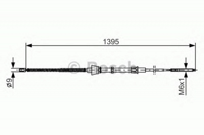 BOSCH 1987477883 -  Трос, стояночная тормозная система