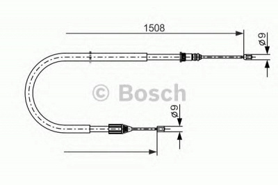 BOSCH 1987477890 -  Трос, стояночная тормозная система
