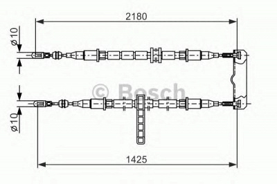 BOSCH 1987477895 -  Трос, стояночная тормозная система