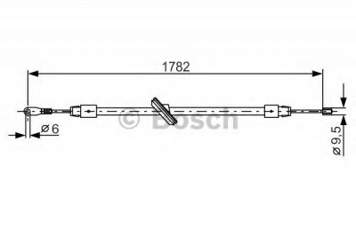 BOSCH 1987477902 -  Трос, стояночная тормозная система