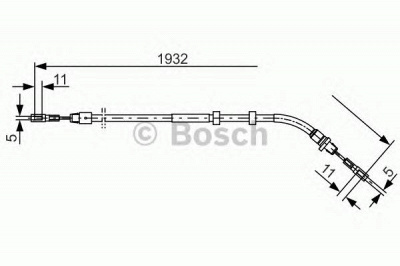 BOSCH 1987477904 -  Трос, стояночная тормозная система