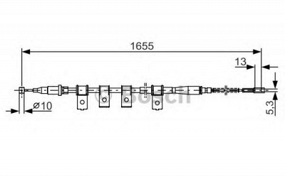 BOSCH 1987477920 -  Трос, стояночная тормозная система