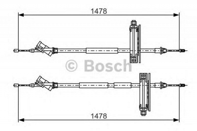 BOSCH 1987477932 -  Трос, стояночная тормозная система