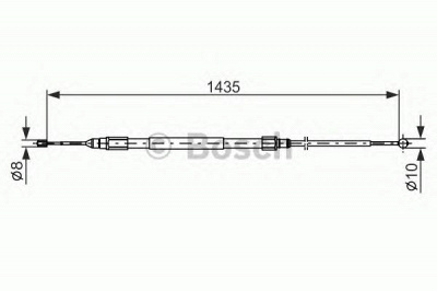 BOSCH 1987477946 -  Трос, стояночная тормозная система