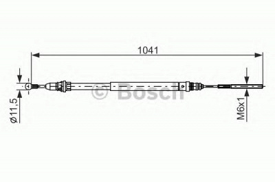 BOSCH 1987477954 -  Трос, стояночная тормозная система