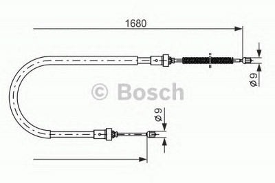 BOSCH 1987477955 -  Трос, стояночная тормозная система