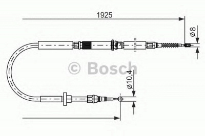 BOSCH 1987477959 -  Трос, стояночная тормозная система